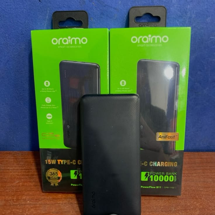 Oraimo 10000mAh Power Bank – 15W Type-C Fast Charging Portable Battery