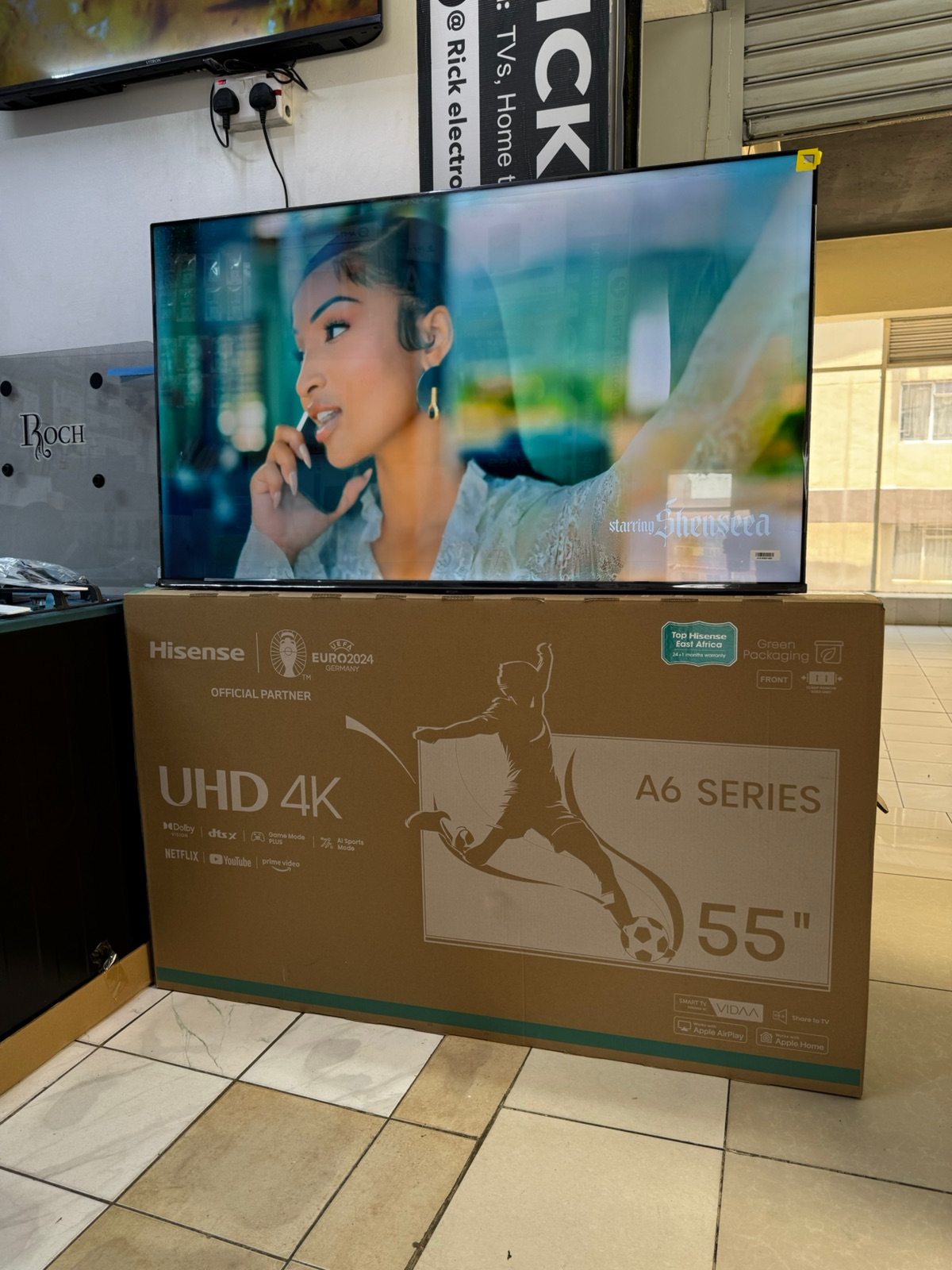 Hisense 55-Inch Smart 4K UHD A6 TV – Frameless TV with Netflix, YouTube, Bluetooth & Built-In Decoder - photo 3