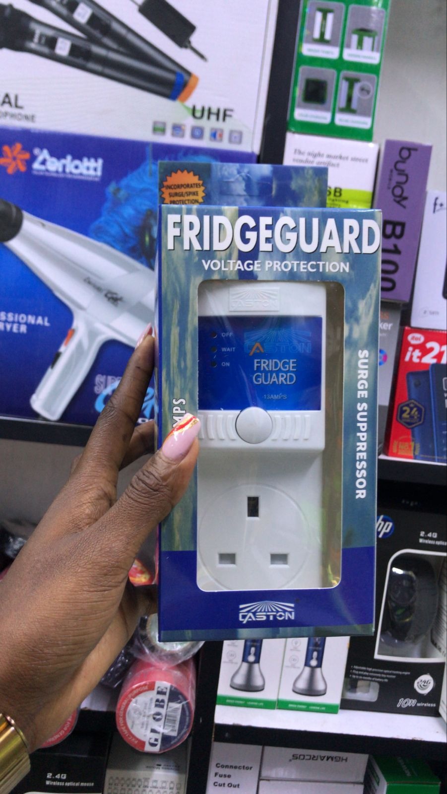 Caston TV & Fridge Guard Voltage Protector with Surge Protection – 13A