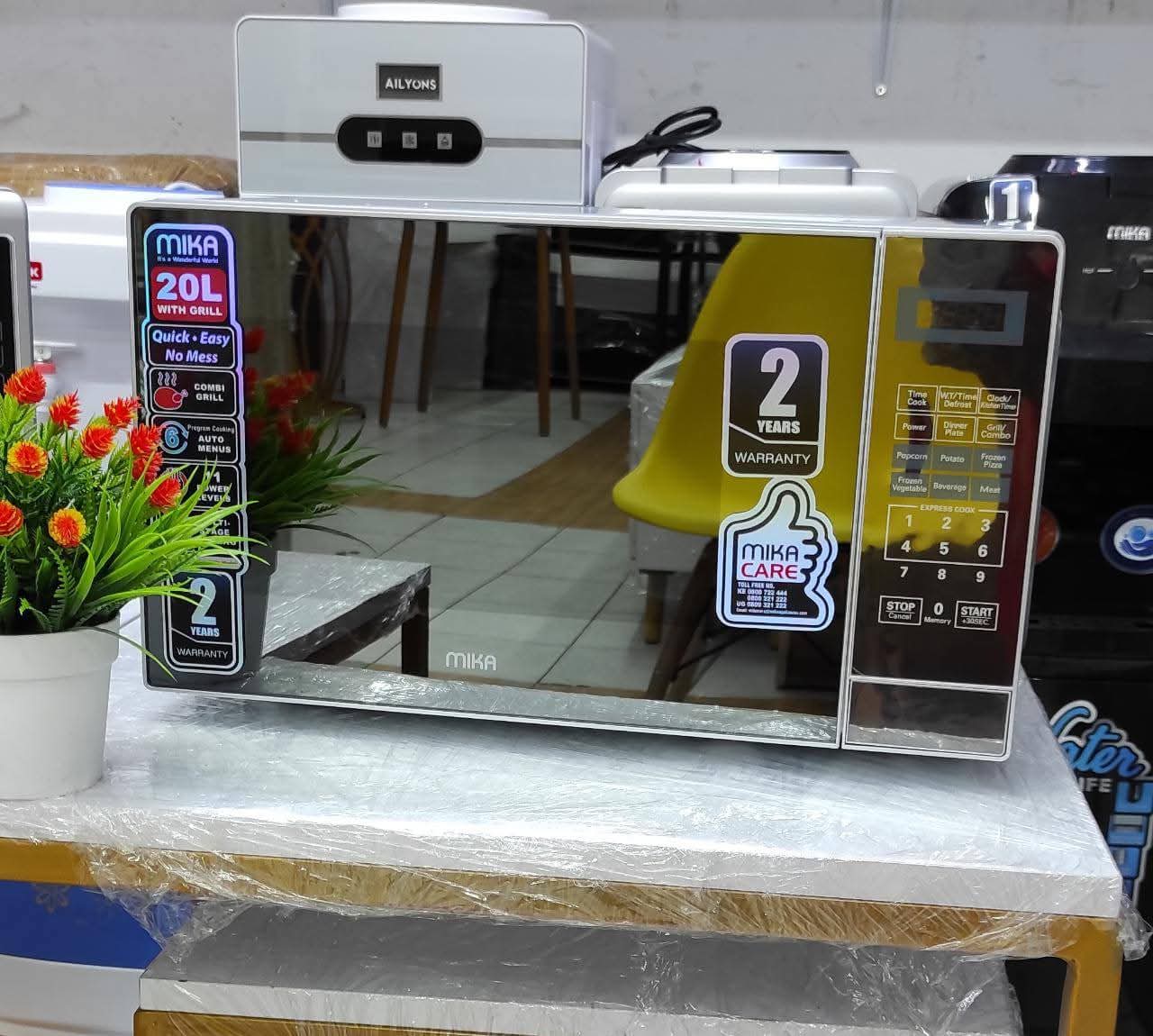 Mika 20L Digital Microwave Oven with Grill – Digital Controls & Timer
