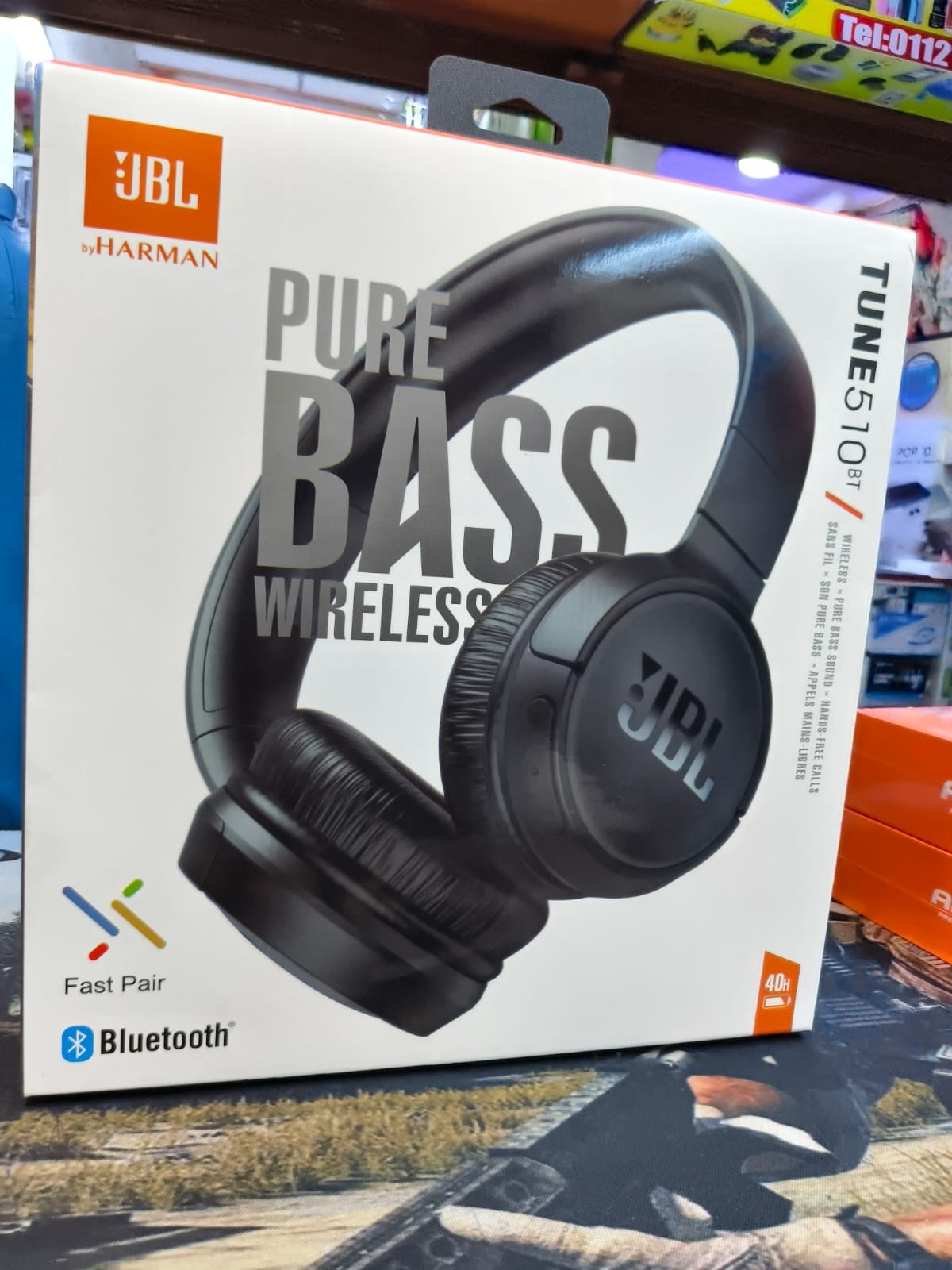 JBL Tune 510BT Wireless Bluetooth Headphones – Pure Bass, 40H Battery Life