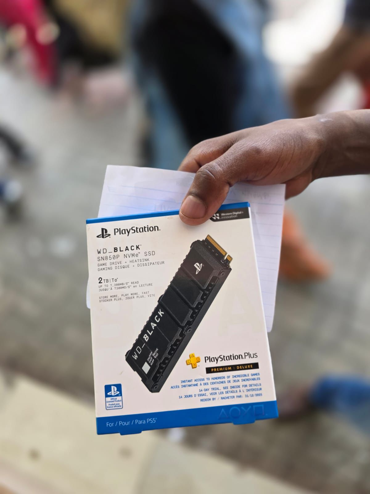 WD_BLACK SN850P PS5 NVMe SSD 1TB – Gen4, 7300MB/s, Heatsink