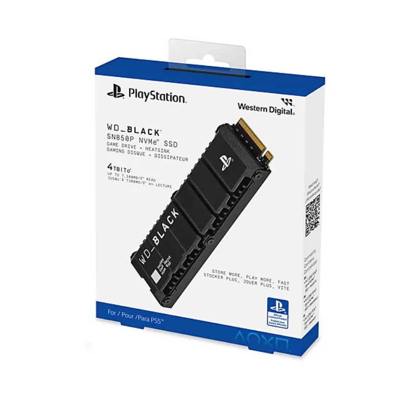WD_BLACK SN850P PS5 NVMe SSD 1TB – Gen4, 7300MB/s, Heatsink - photo 2