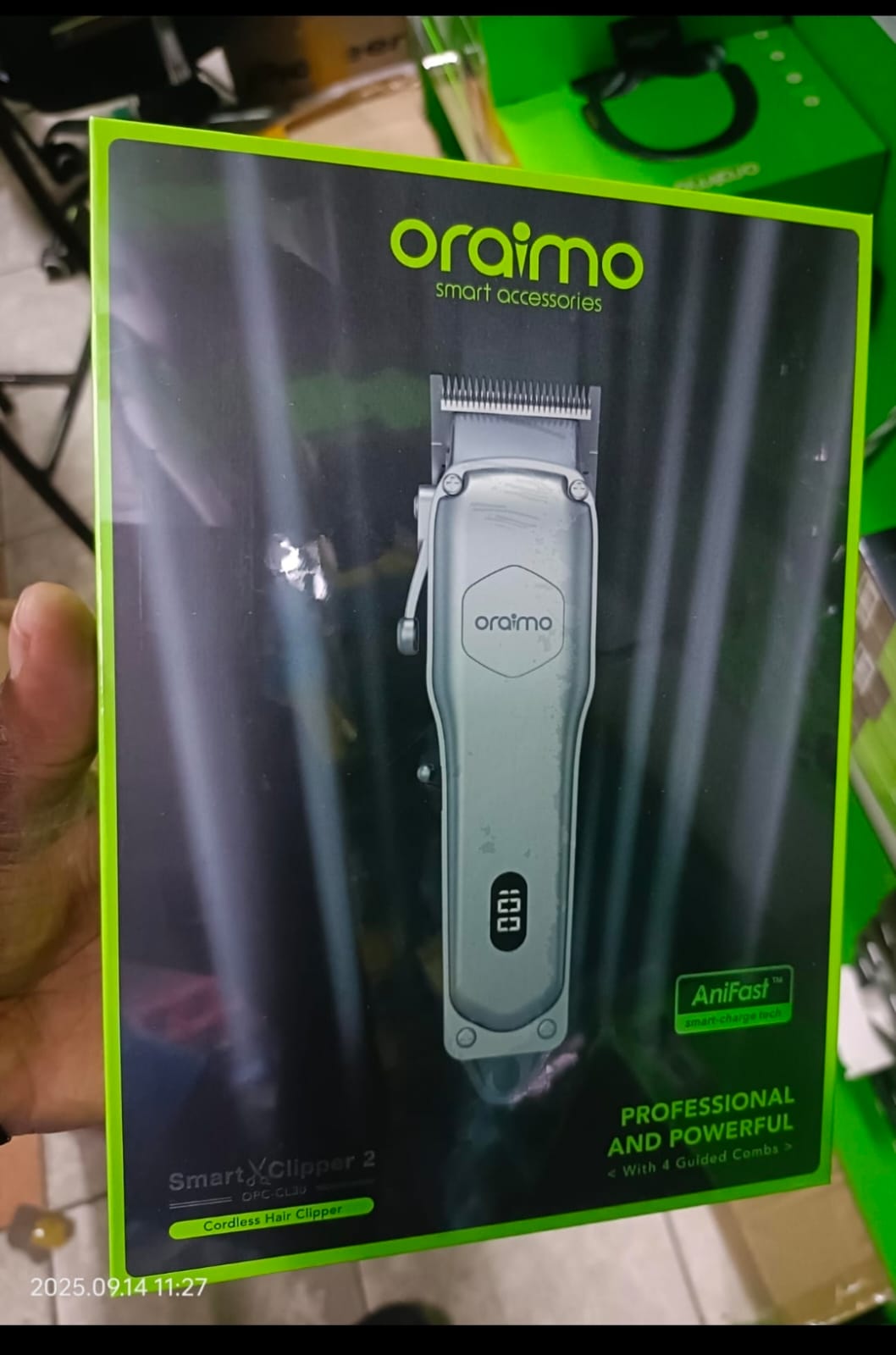 Oraimo Smart XClipper 2 Cordless Hair Clipper – Professional Hair Trimmer