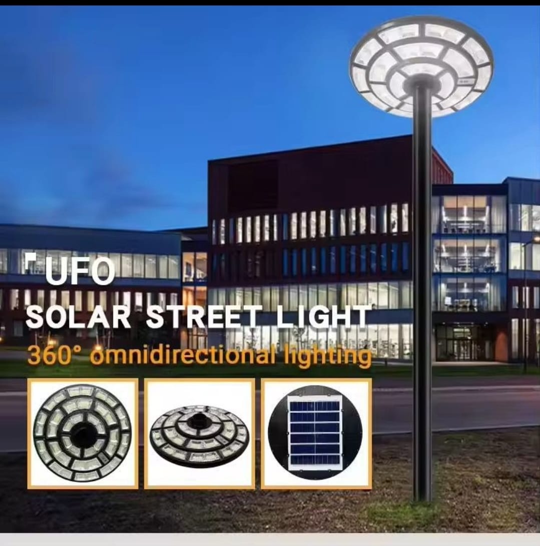 1000W UFO Solar Street Light 360° Omnidirectional Outdoor LED Security Ligh - photo 2