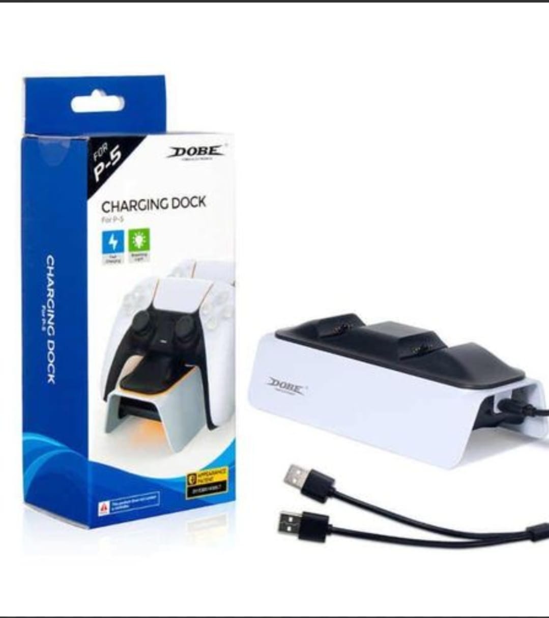 PS5 Charging Dock for PlayStation 5 DualSense Controllers – Fast Charging Station - photo 2