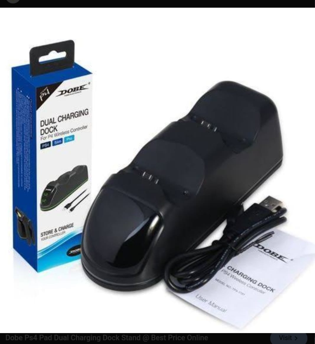 DOBE PS4 Dual Charging Dock for PS4 Wireless Controllers – PS4 Slim & Pro - photo 2