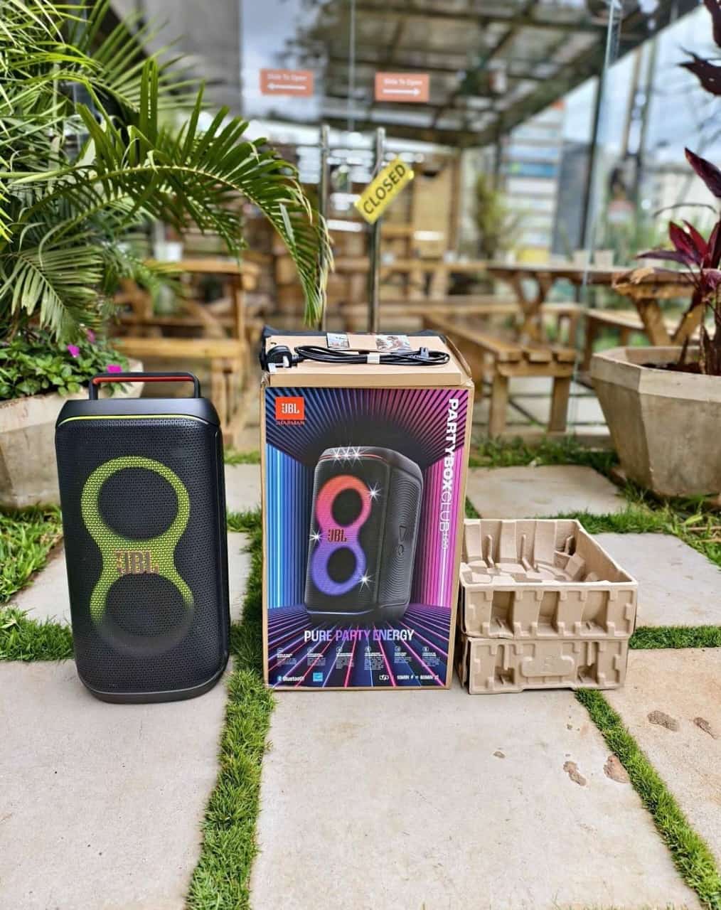 JBL PartyBox Club 120 Portable Party Speaker 100W RMS – Wireless Mic & Dynamic Lightshow