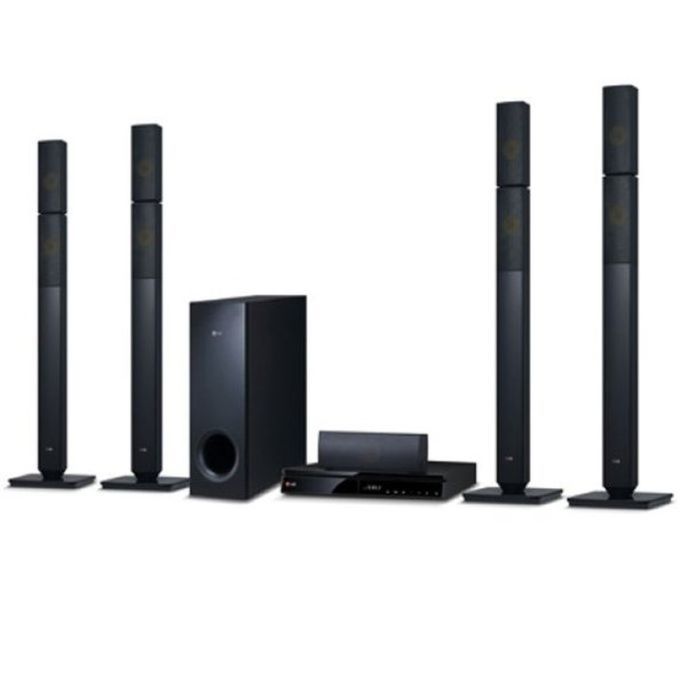 LG LHD647 1000W 5.1 Channel DVD Home Theater System – Bluetooth, HDMI & 2 Tall Boy Speakers - photo 2
