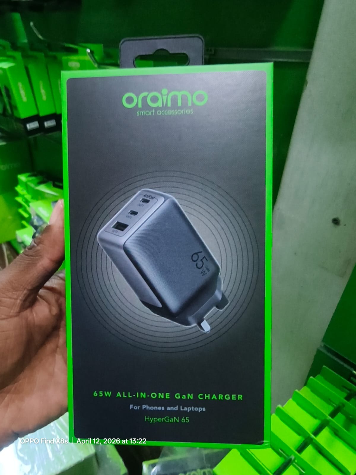 Oraimo HyperGaN 65W GaN Fast Charger – All-in-One Charger for Phones & Laptops | KSh 3,000