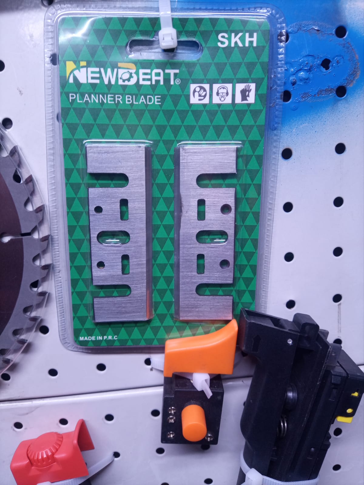 Newbeat SKH Planer Blades – 2-Piece Set for Electric Wood Planers