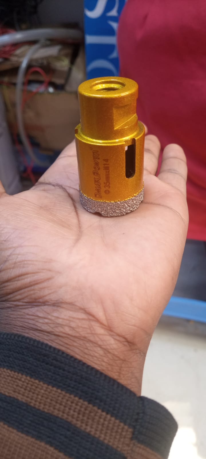 35mm M14 Diamond Core Drill Bit – Vacuum-Brazed Diamond Hole Saw for Tile & Stone
