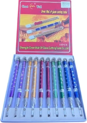 Pencil-Style Oil-Feed Glass Cutter – Carbide Wheel with Oil Reservoir - photo 3