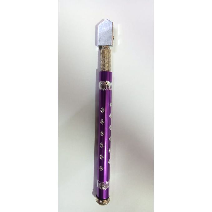 Pencil-Style Oil-Feed Glass Cutter – Carbide Wheel with Oil Reservoir