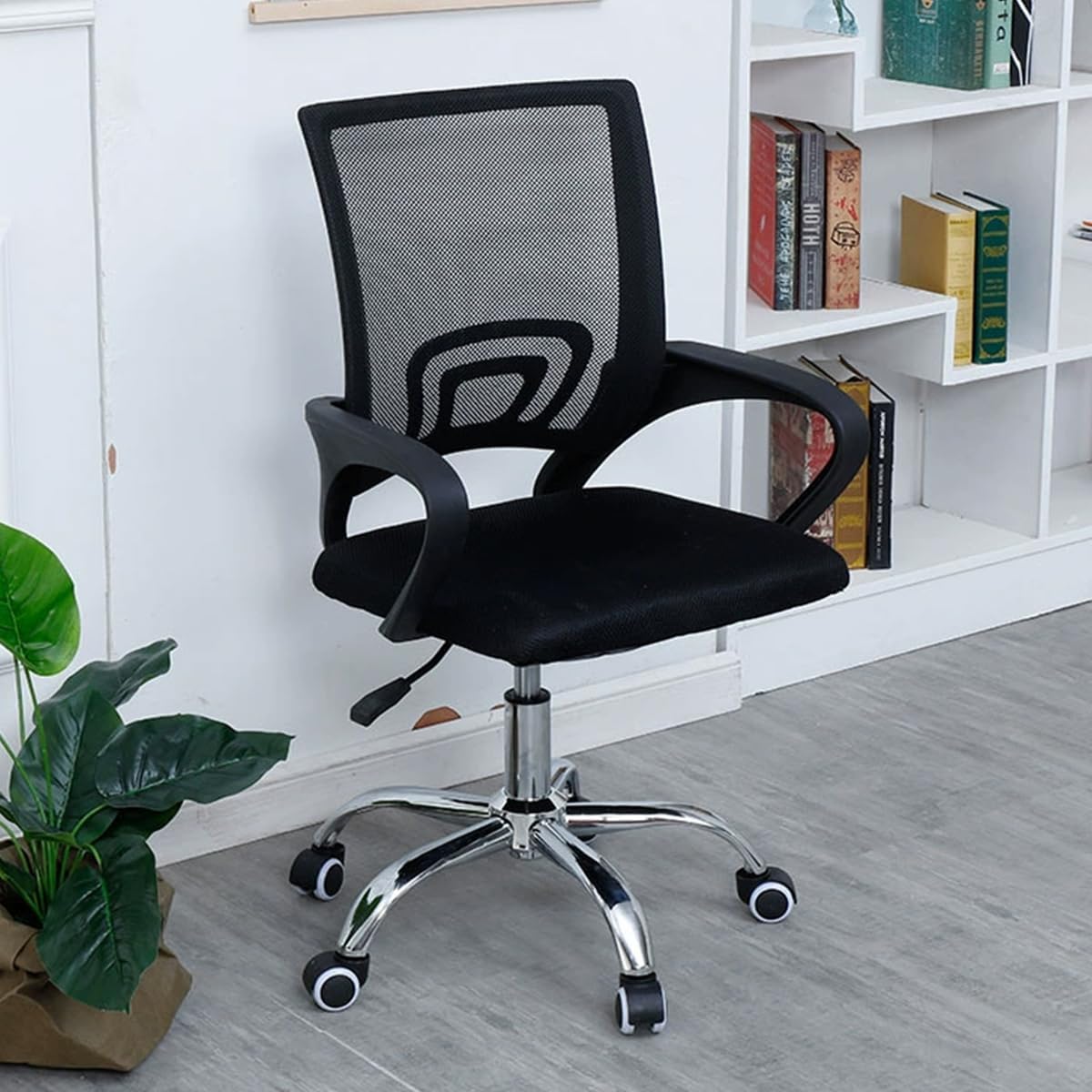 Low Back Mesh Office Chair – Swivel Clerical Chair with Adjustable Height & Chrome Base - photo 2