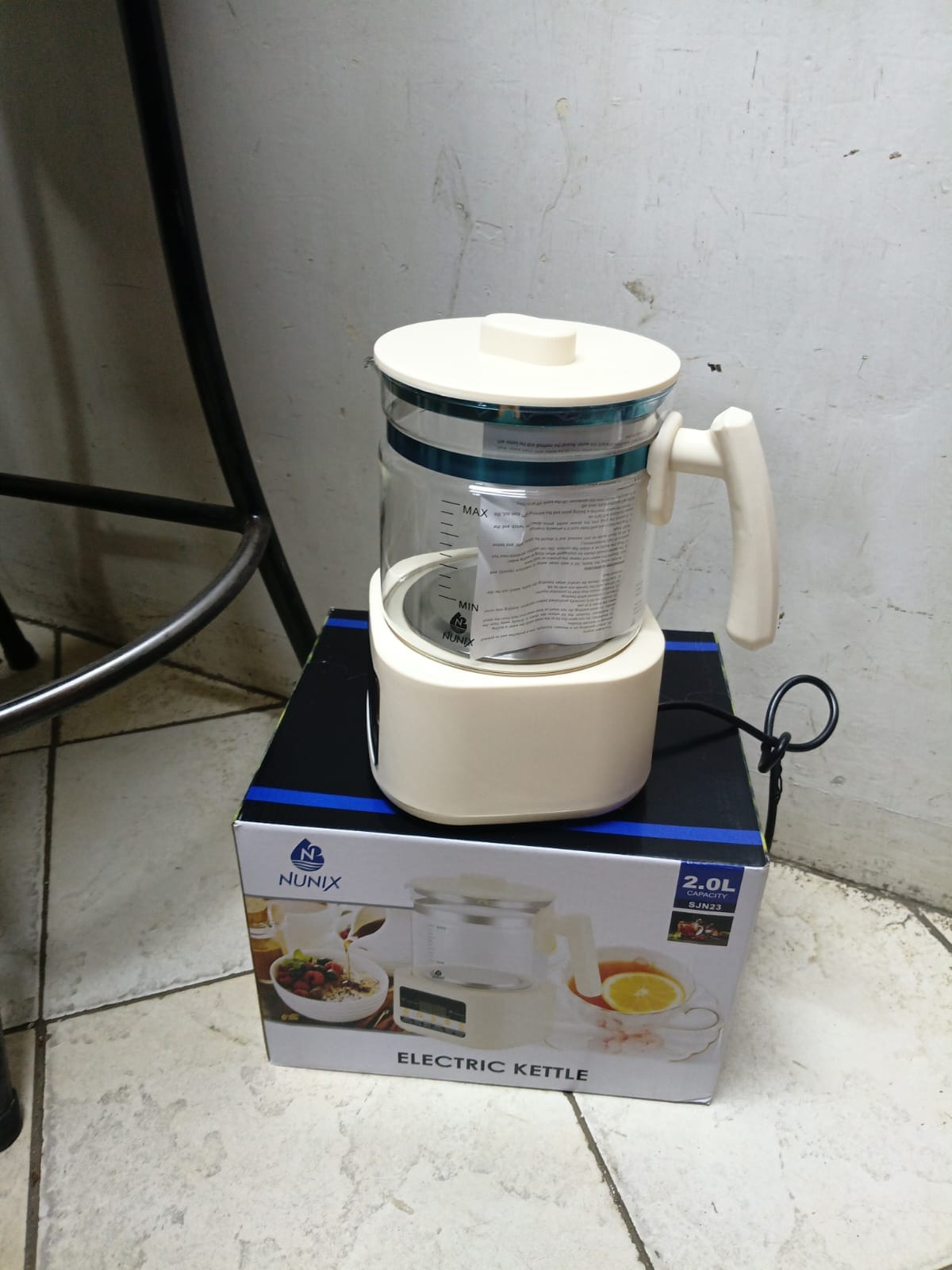 Nunix SJN23 2.0L Multifunctional Electric Glass Kettle – Digital Temperature Control