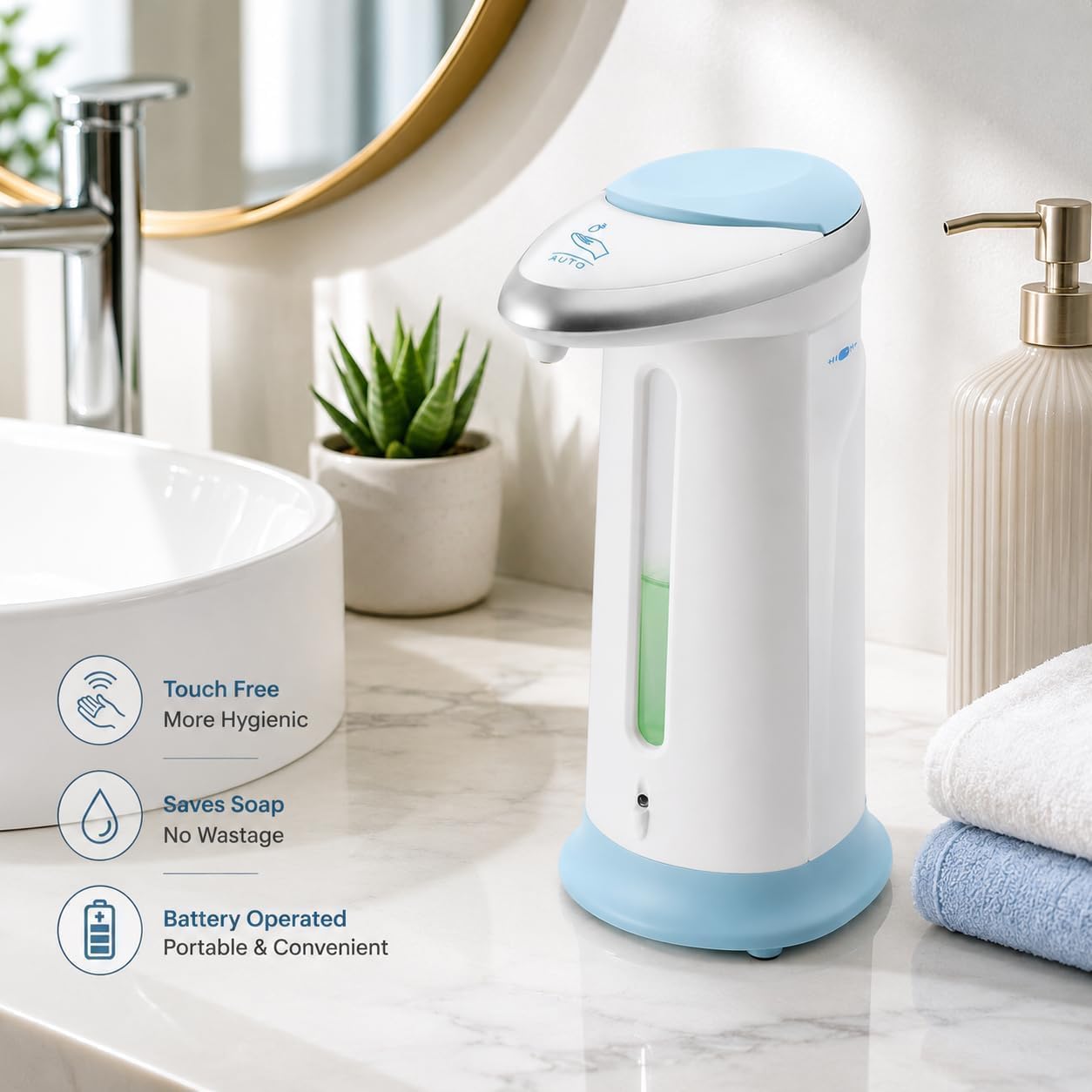 SOKANY SK-545 Automatic Foaming Soap Dispenser – Touch-Free Hand Wash Dispenser - photo 2