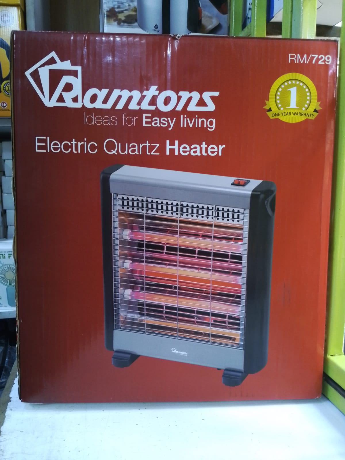 Ramtons RM/729 Electric Quartz Heater – Fast Heating Room Heater