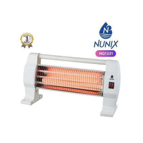 Nunix HQ1231 Portable Electric Quartz Room Heater – 3 Heat Settings - photo 2