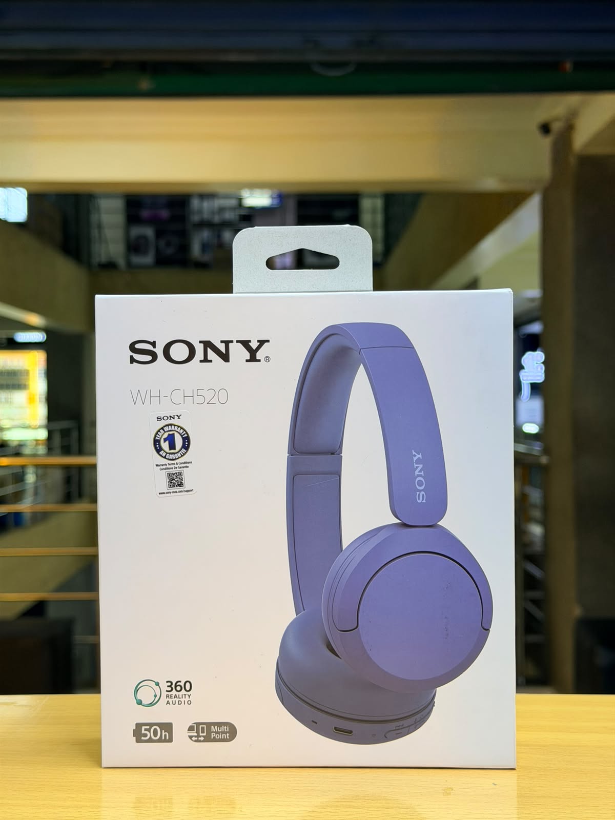 Sony WH-CH520 Wireless Bluetooth Headphones – 50 Hours Battery Life
