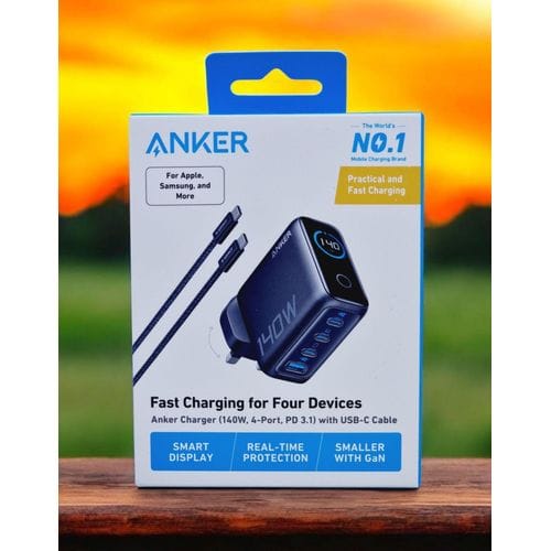 Anker 140W 4-Port USB-C Charger with USB-C Cable – Fast GaN Charging - photo 2