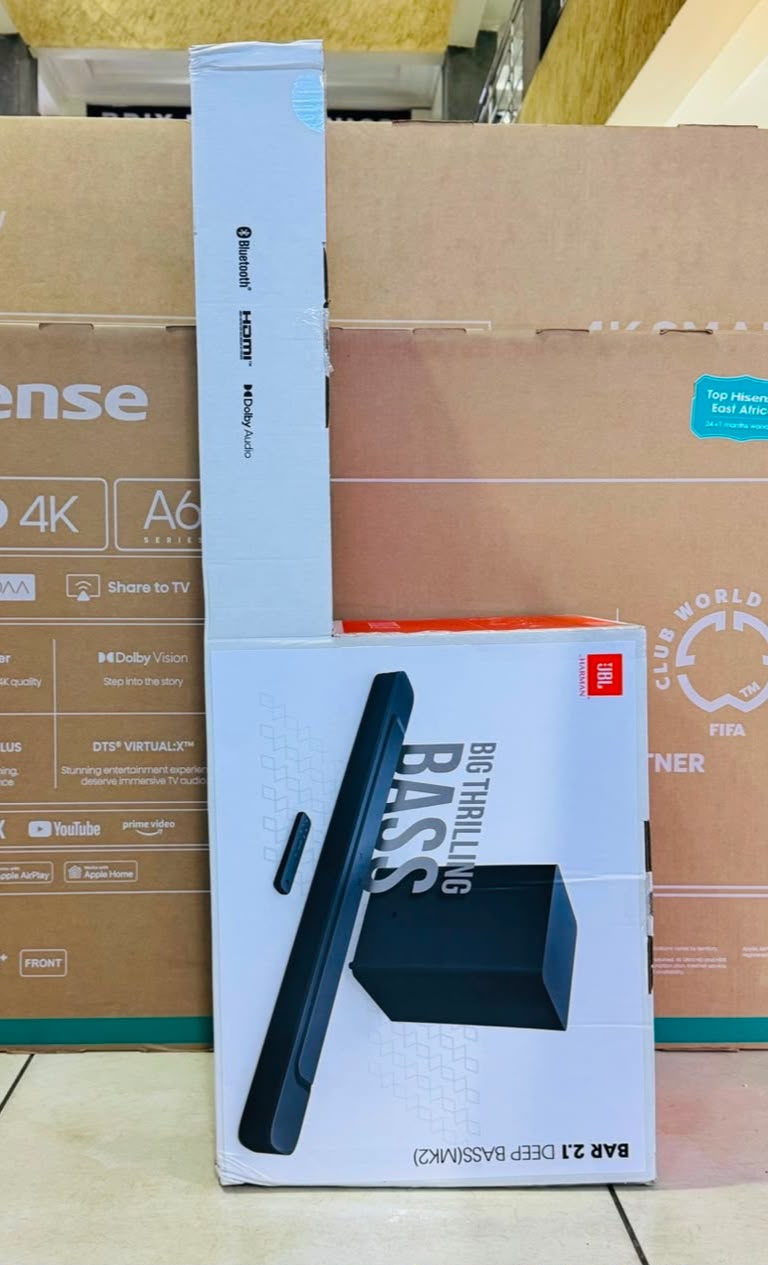 JBL Bar 2.1 Deep Bass MK2 Soundbar – 300W Wireless Subwoofer