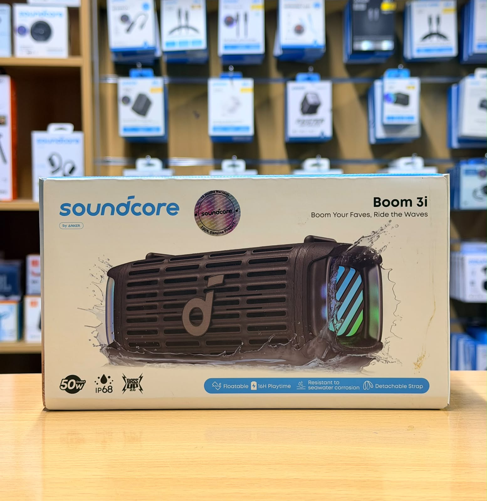Soundcore Boom 3i Portable Bluetooth Speaker – 50W Powerful Sound