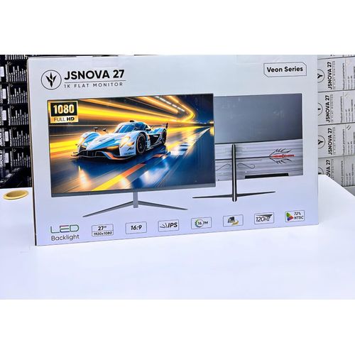 JSNOVA 27-Inch 2K QHD IPS Monitor – 120Hz, 1ms, USB-C, HDMI & DisplayPort - photo 2