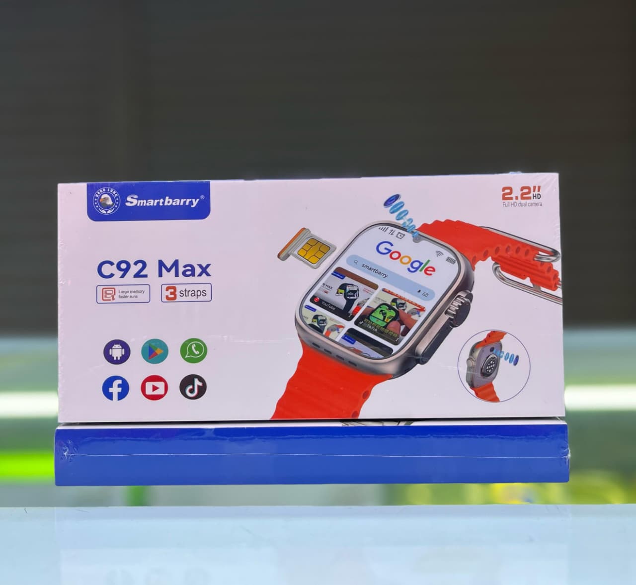 SmartBarry C92 Max Smartwatch with SIM Card Slot – 6GB RAM, 64GB ROM, 2.2″ Display