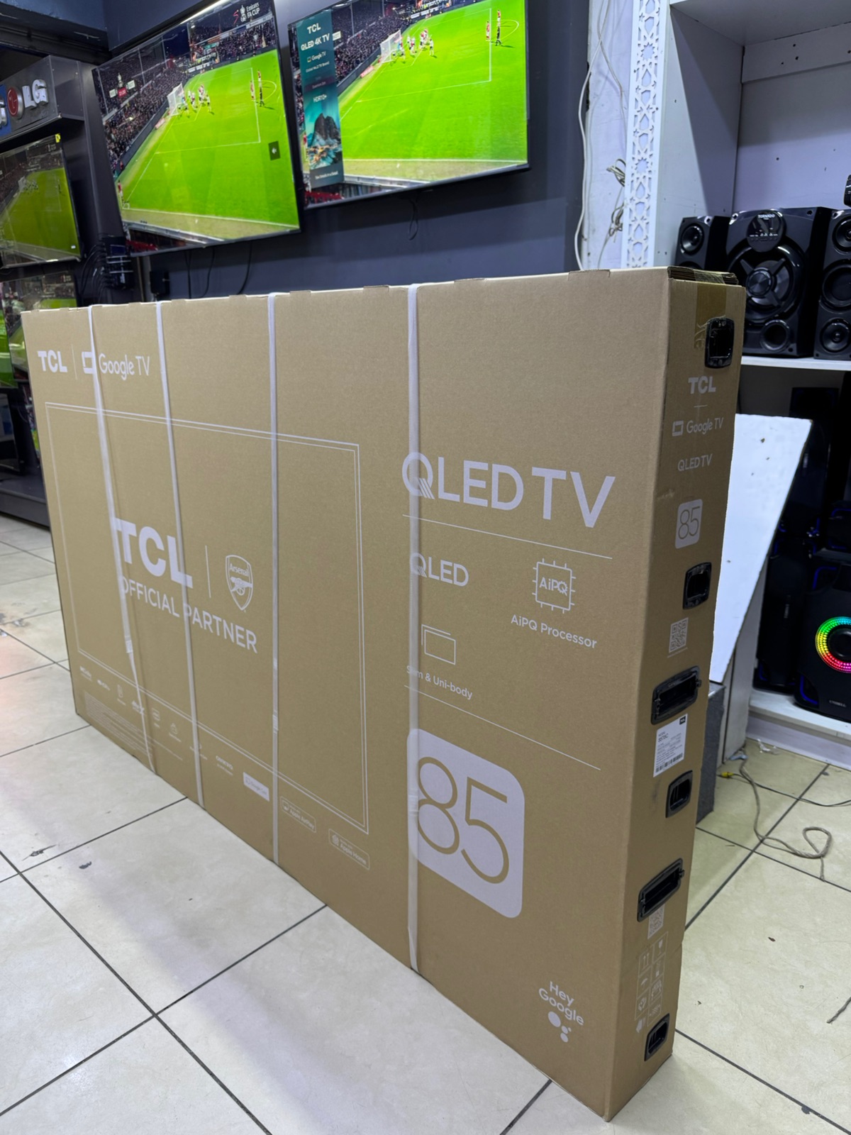 TCL 85-Inch QLED 4K Google TV T6C – Frameless Smart TV with Bluetooth