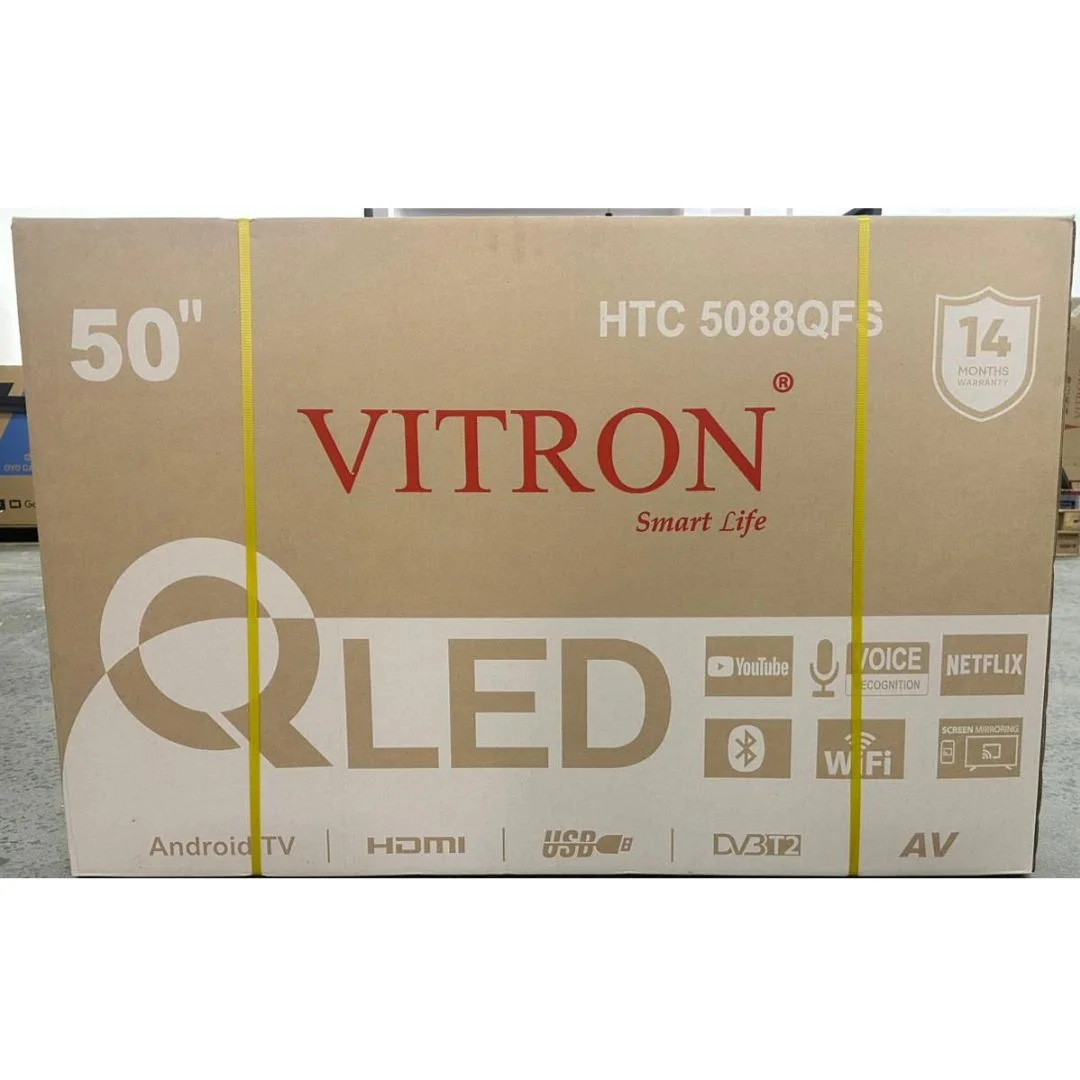 Vitron 50-Inch QLED Android Smart TV – Frameless TV with Bluetooth, Netflix & YouTube - photo 2