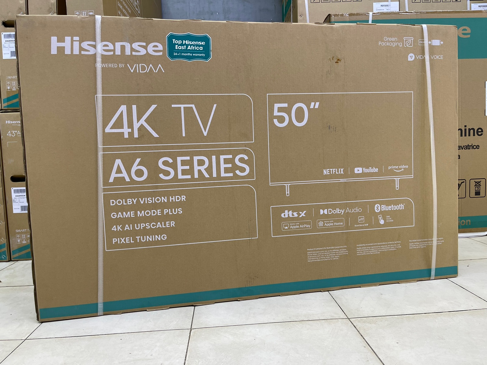 Hisense 50-Inch Smart 4K UHD A6 TV – Frameless Television with Bluetooth, Netflix & YouTube