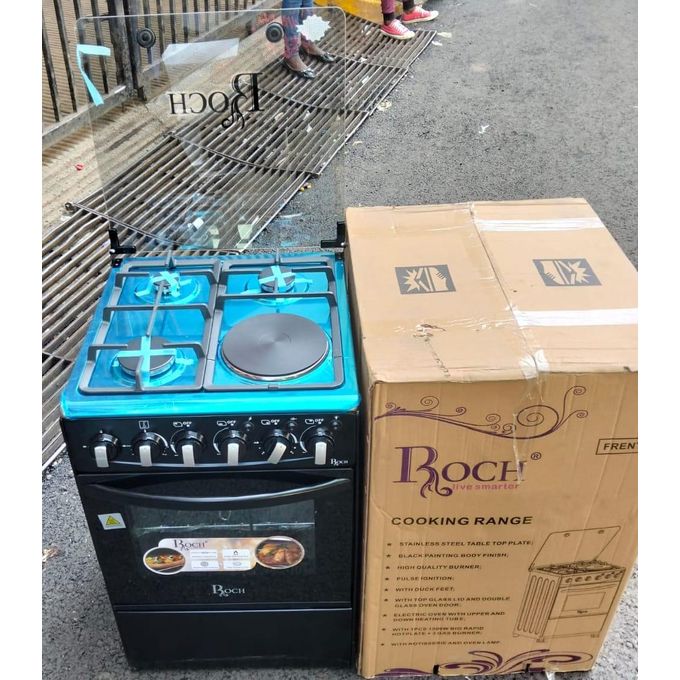 ROCH 60X60CM 3+1 GAS COOKER WITH ELECTRIC HOTPLATE – 3 GAS BURNERS AND 1 ELECTRIC PLATE