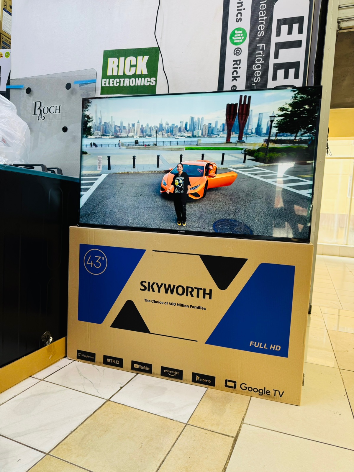 SKYWORTH 43-INCH FULL HD GOOGLE TV – FRAMELESS SMART TELEVISION WITH BLUETOOTH, NETFLIX AND YOUTUBE