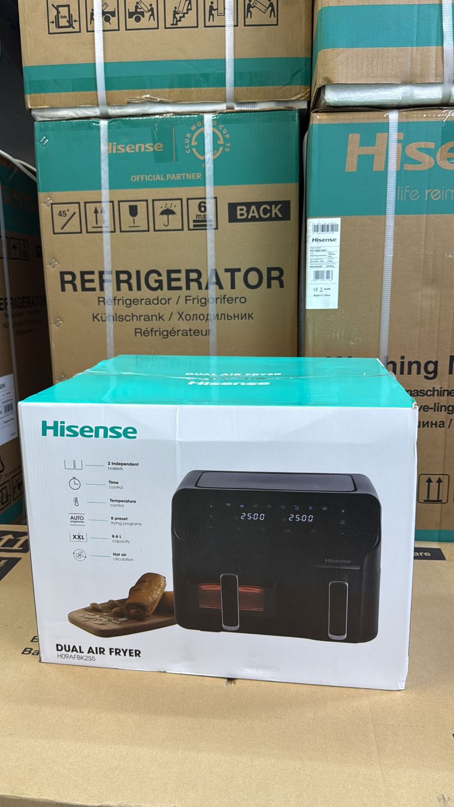 HISENSE 6.3-LITRE AIR FRYER – LARGE CAPACITY KITCHEN APPLIANCE FOR EASY EVERYDAY COOKING