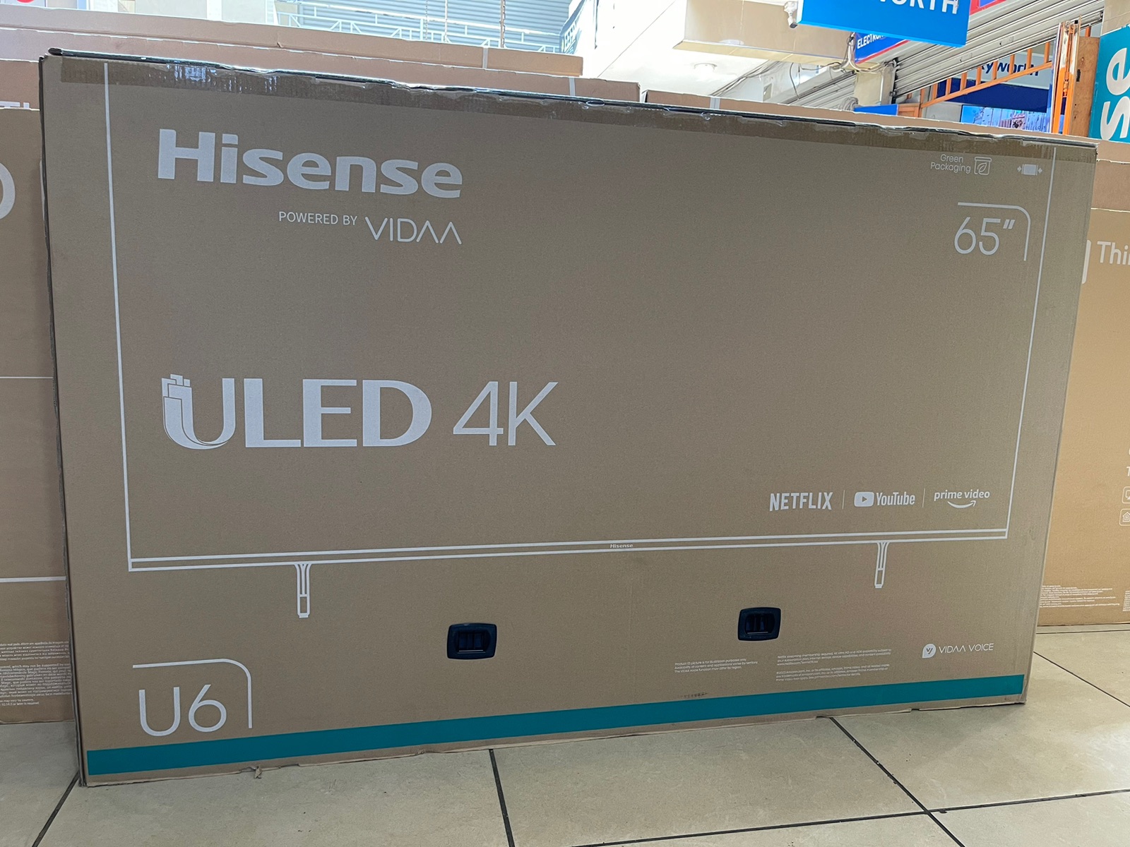 Hisense 65-Inch ULED 4K UHD Smart TV – Frameless Display with Bluetooth