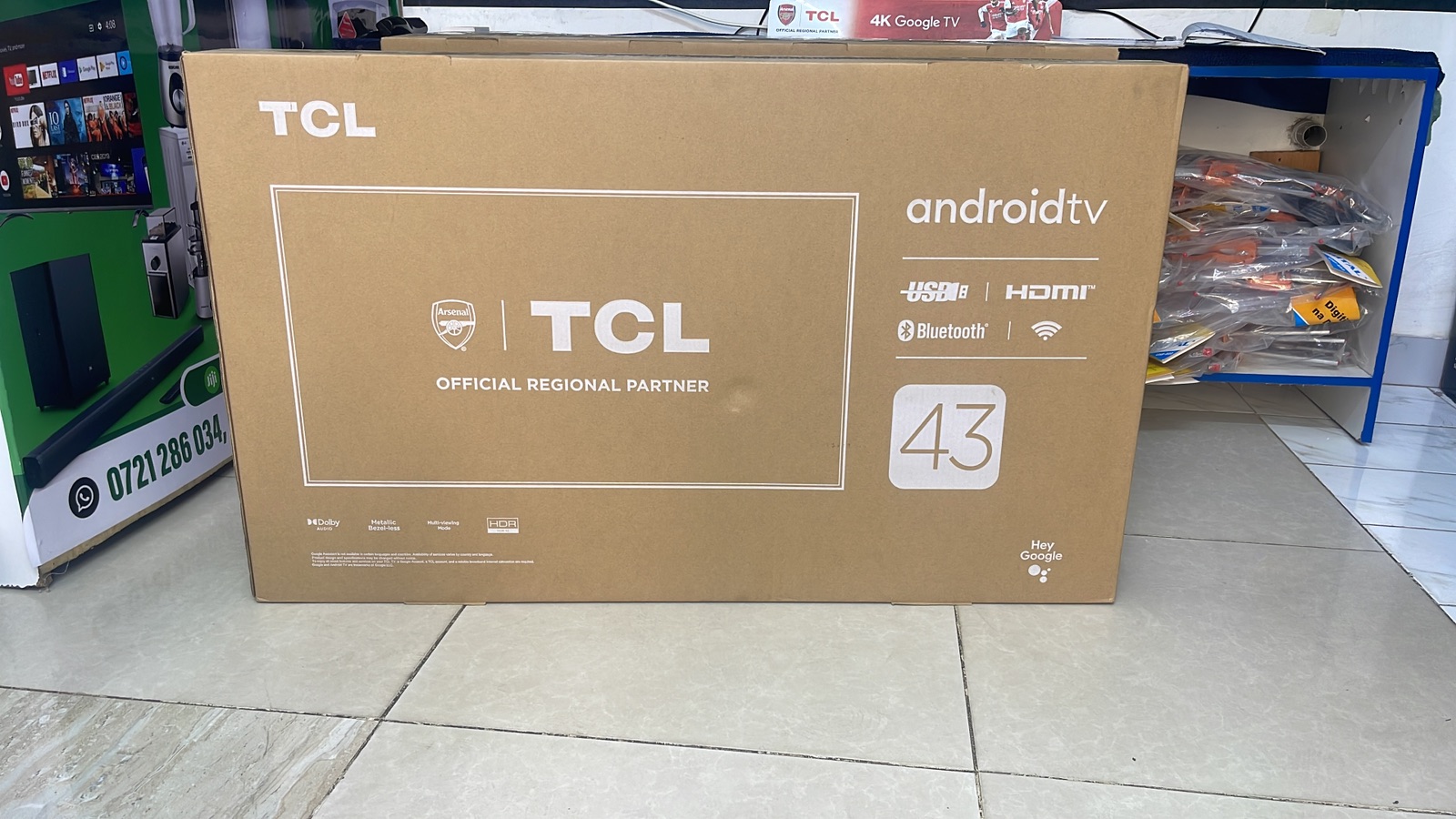 TCL 43-Inch Android Smart TV – Frameless Full Entertainment with Bluetooth, YouTube & Netflix