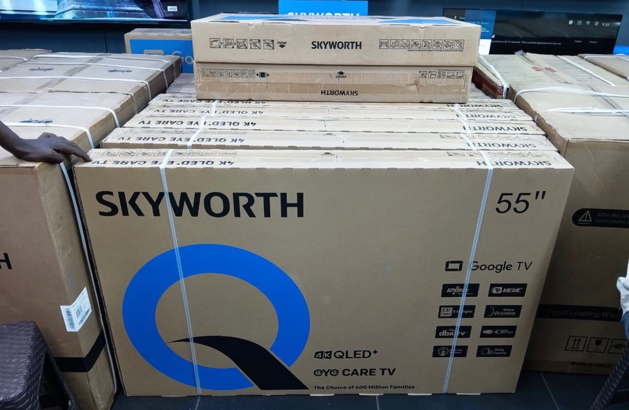 Skyworth 55-Inch QLED 4K Google Smart TV – Frameless Display with Bluetooth