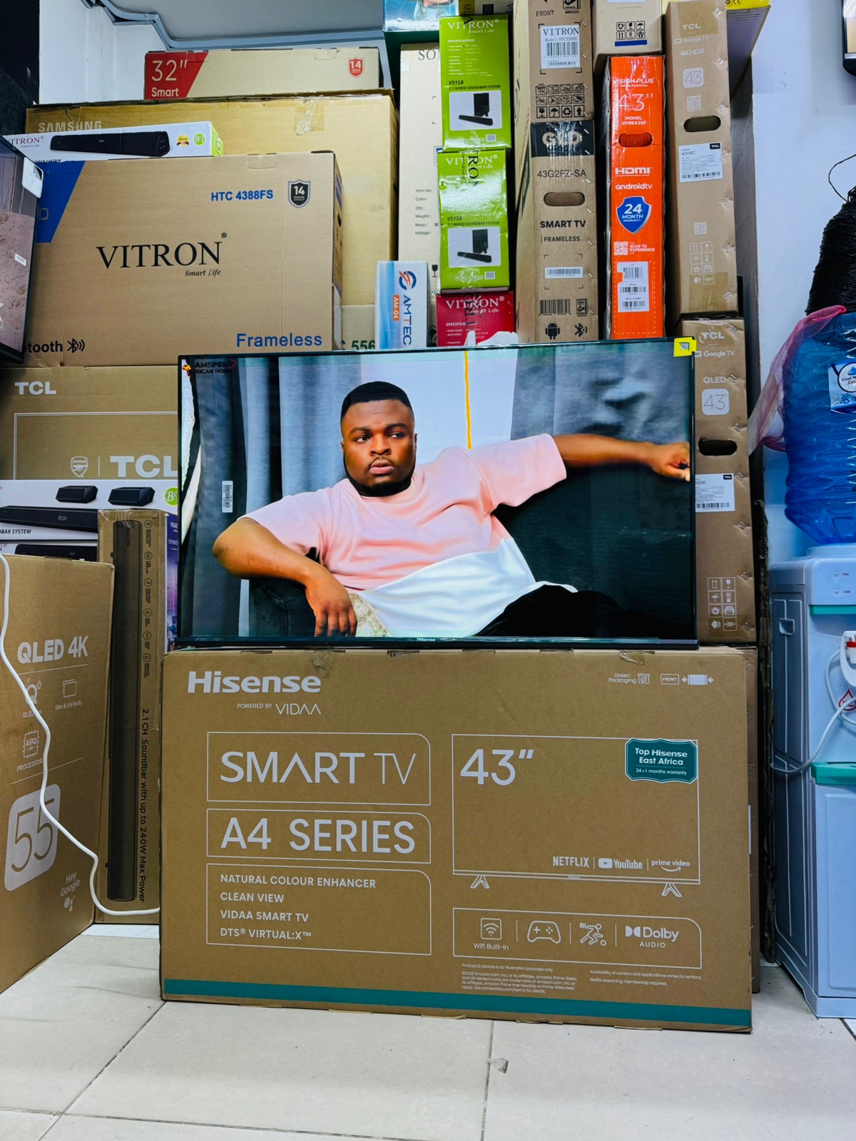 Hisense 43-Inch A4 Series Smart TV – Frameless LED Television with Netflix & YouTube