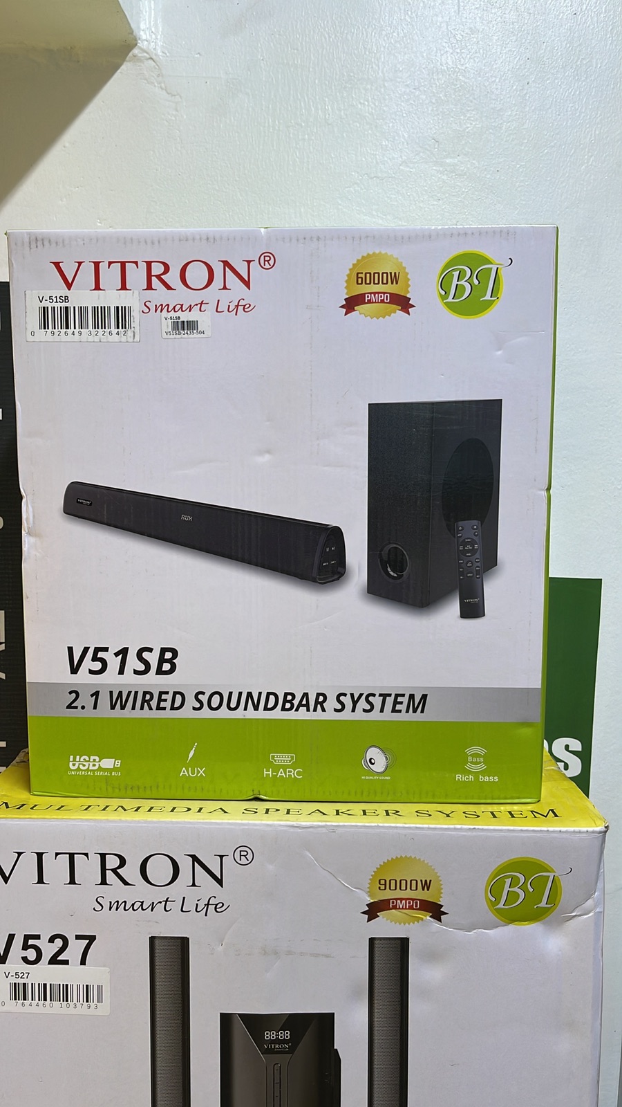 Vitron V51SB 2.1 Channel Wired Soundbar System – Home Entertainment Audio