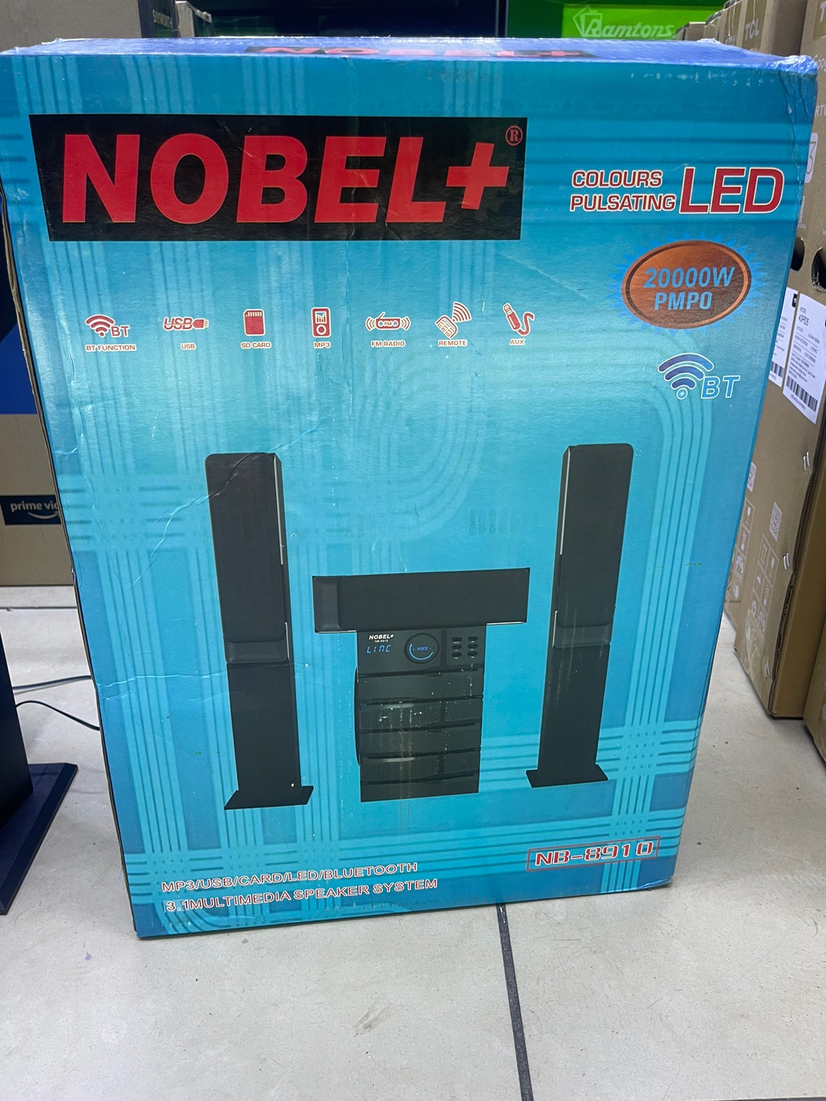 Nobel NB 8910 5.1 Channel Subwoofer System – Home Audio Entertainment