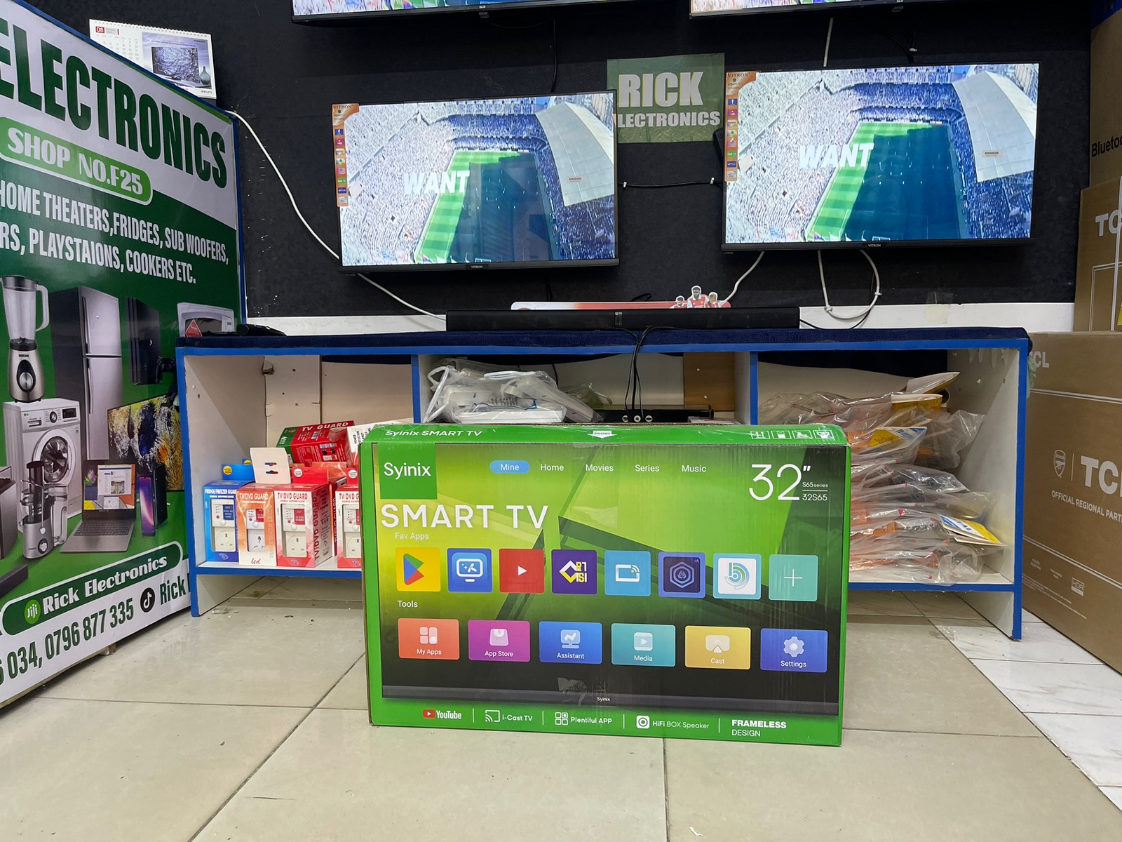 Syinix 32-Inch Smart TV – Frameless Television with Netflix & YouTube