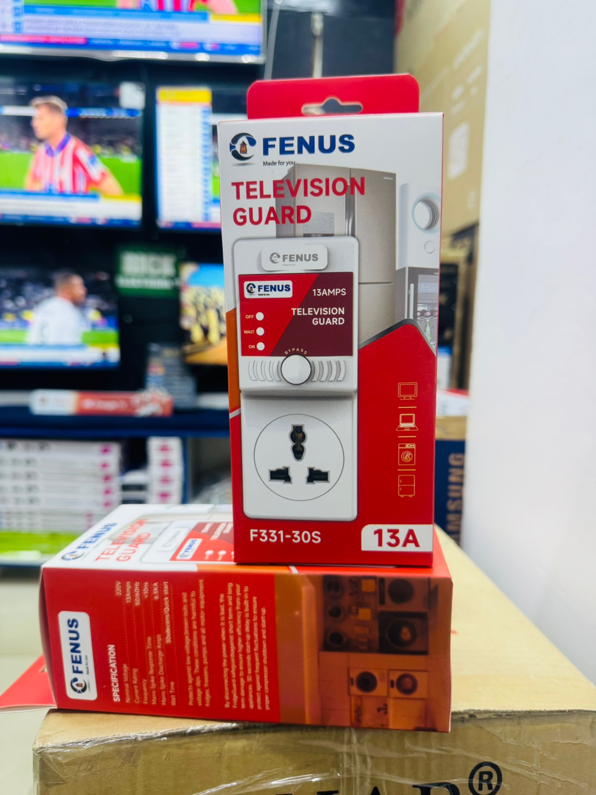 Fenus TV Guard 13A – Television Power Surge Protection Device