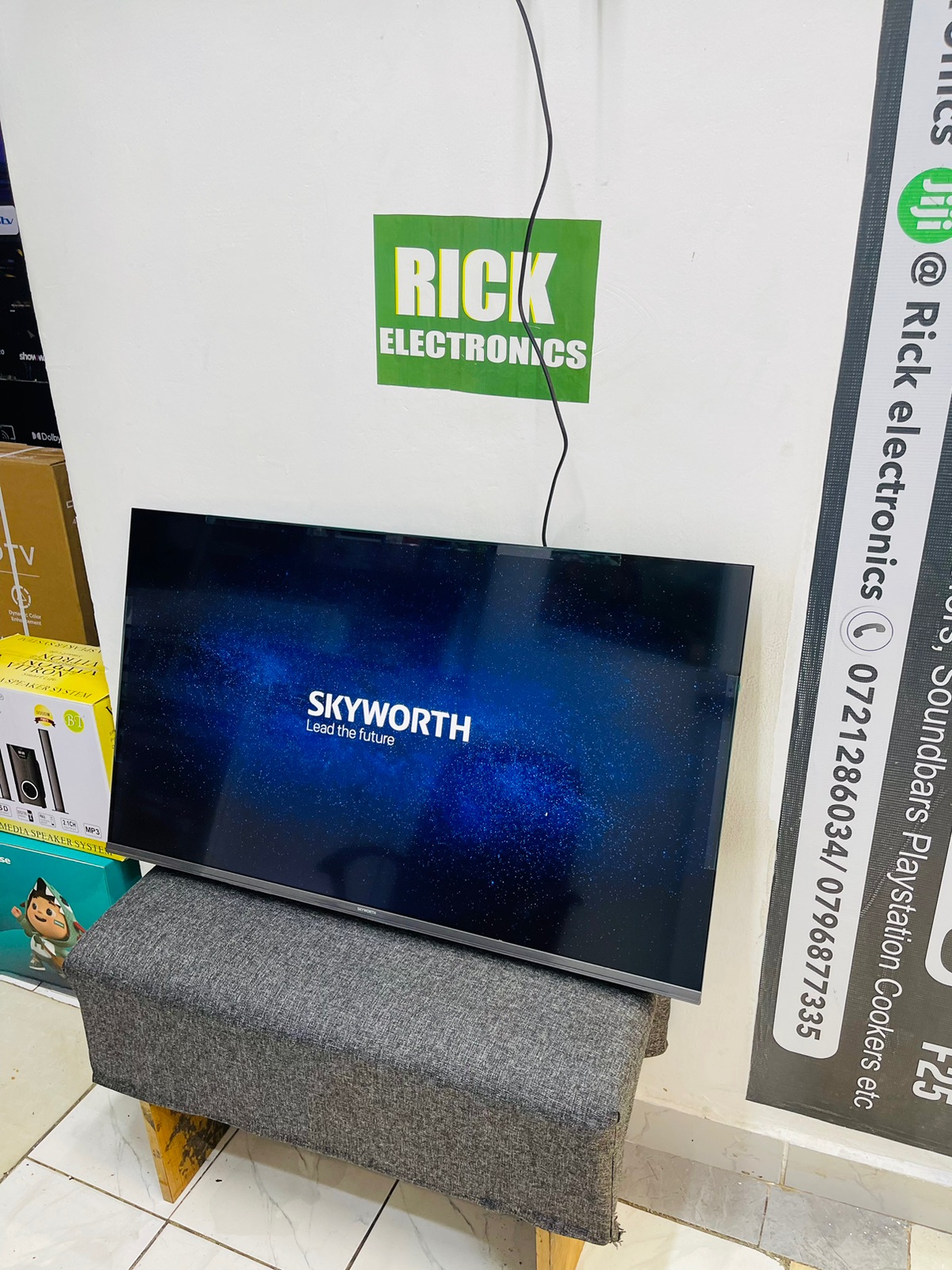 Skyworth 43-Inch Full HD Google Smart TV – Frameless Display with Bluetooth