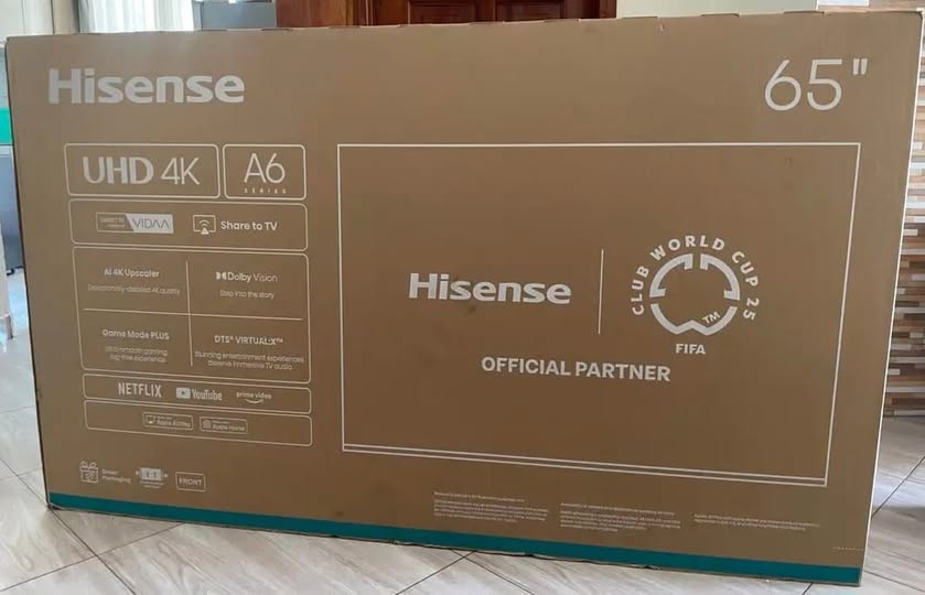 Hisense 65-Inch 4K UHD Smart TV 65A6QKEN – Frameless Design with Bluetooth - photo 2