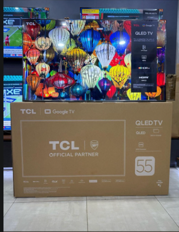 TCL 55-Inch QLED 4K Google TV T6C – Frameless Smart TV with Bluetooth, Netflix and YouTube