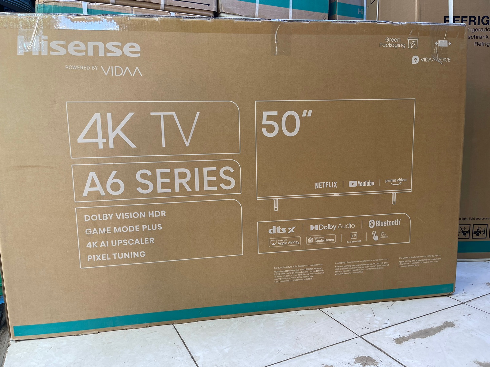 Hisense 50-Inch Smart 4K UHD TV A6 – Frameless Television with Netflix and YouTube