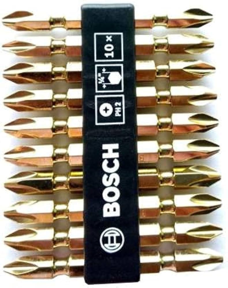 Bosch Standard Universal Screwdriver Bits Set 10-Piece – PH2 Star Drive Bits, 25mm - photo 2