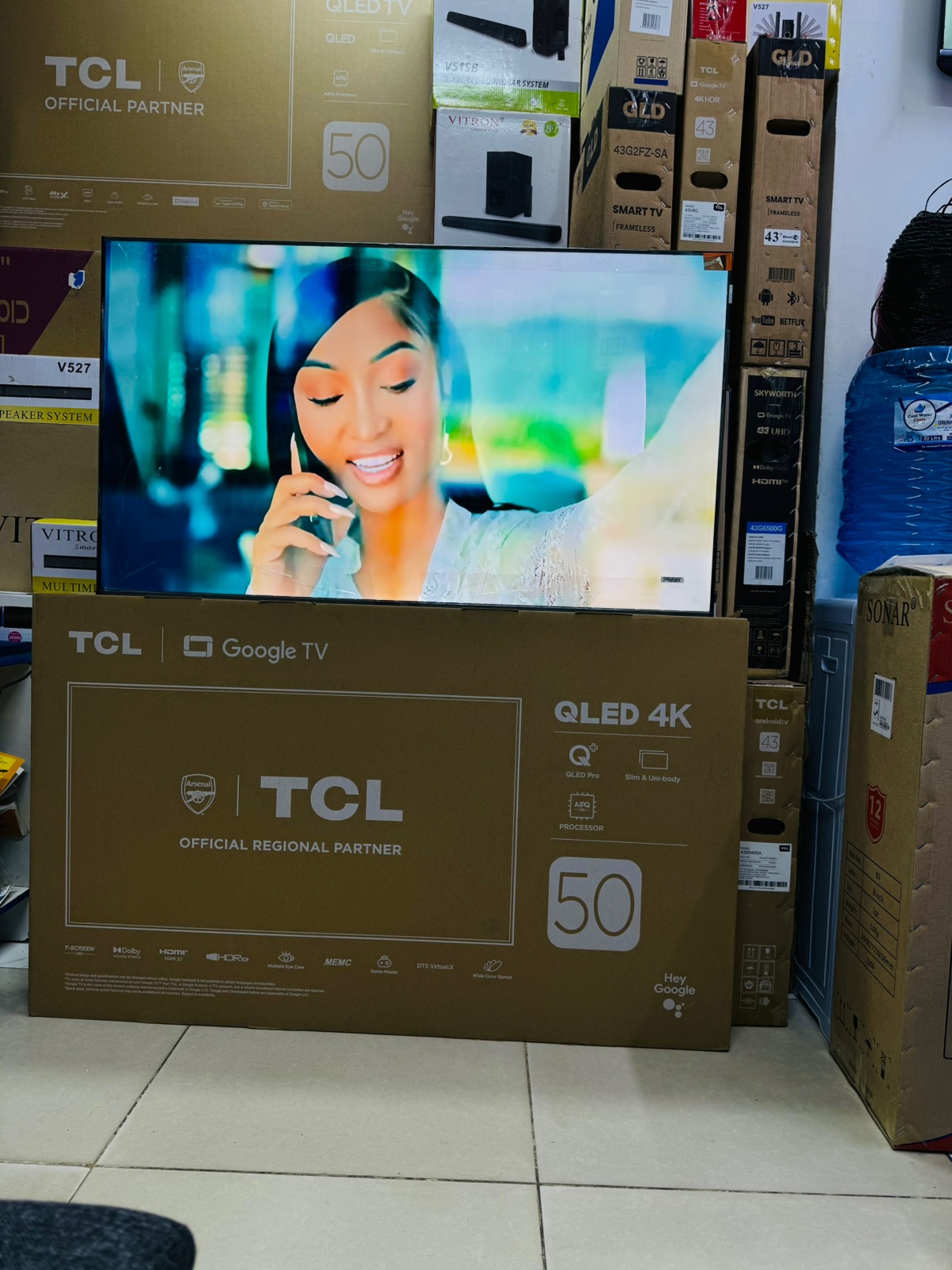 TCL 50-Inch C655 QLED Pro 4K UHD Google Smart TV with Bluetooth - photo 4