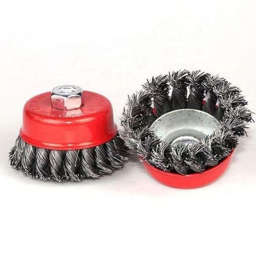 Heavy Duty Twisted Wire Brush Wheel for Angle Grinder – Metal Rust, Paint and Weld Cleaning Brush - photo 2